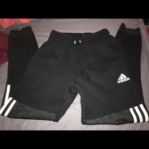 Black Adidas joggers
